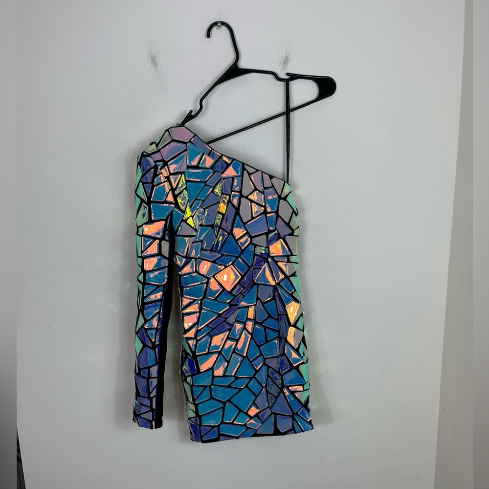 NWT BRONX AND BANCO Solar Embellished Dress Multicolour Sz XS - Picture 3 of 13